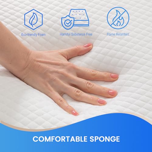 PayLessHere 6 Inch Twin XL Gel Memory Foam Mattress, CertiPUR-US Certified F9487
