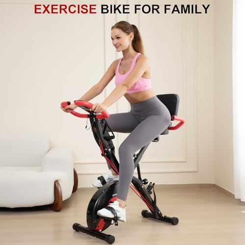 BARWING Foldable Exercise Bike for Home Workout, 350LB Capacity Z9564