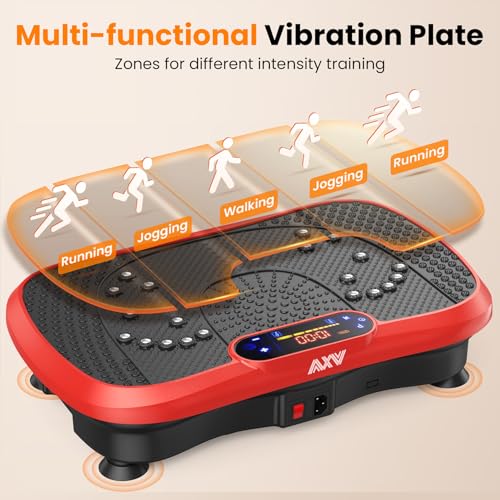 AXV Vibration Plate Fitness Platform Exercise Machine for Full Body Workout Q37919