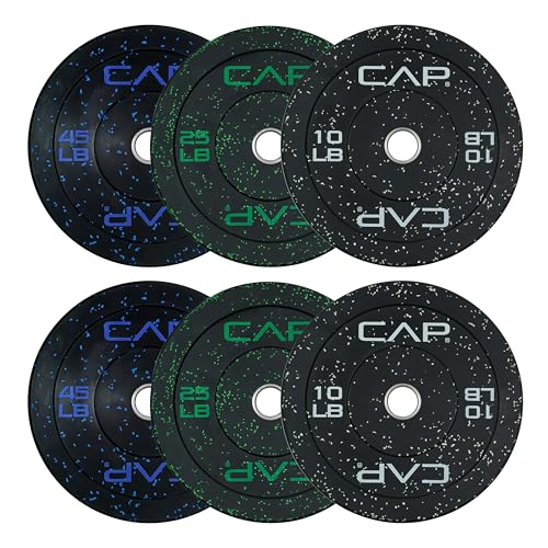 CAP Barbell 2-Inch Olympic Bumper Plate Weight Set O371151