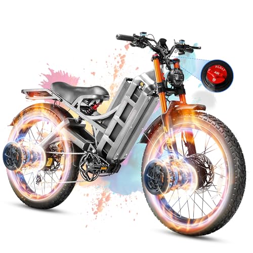 Romeo Pro 3 Electric Bike for Adults 5000W Dual Motor 60V 80Ah Fat Tire Full Suspension I27752