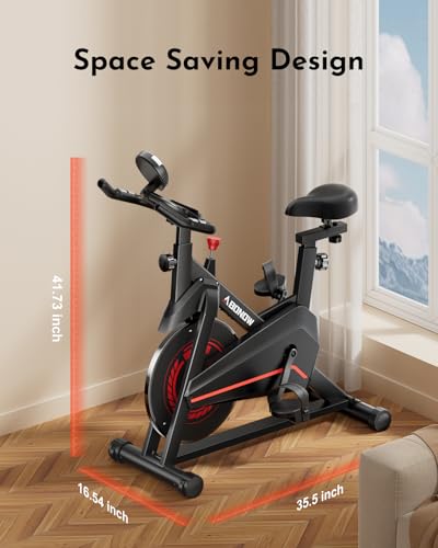 Exercise Bike, Low Noise Indoor Cycling Bike with Adjustable Brake Pad M526