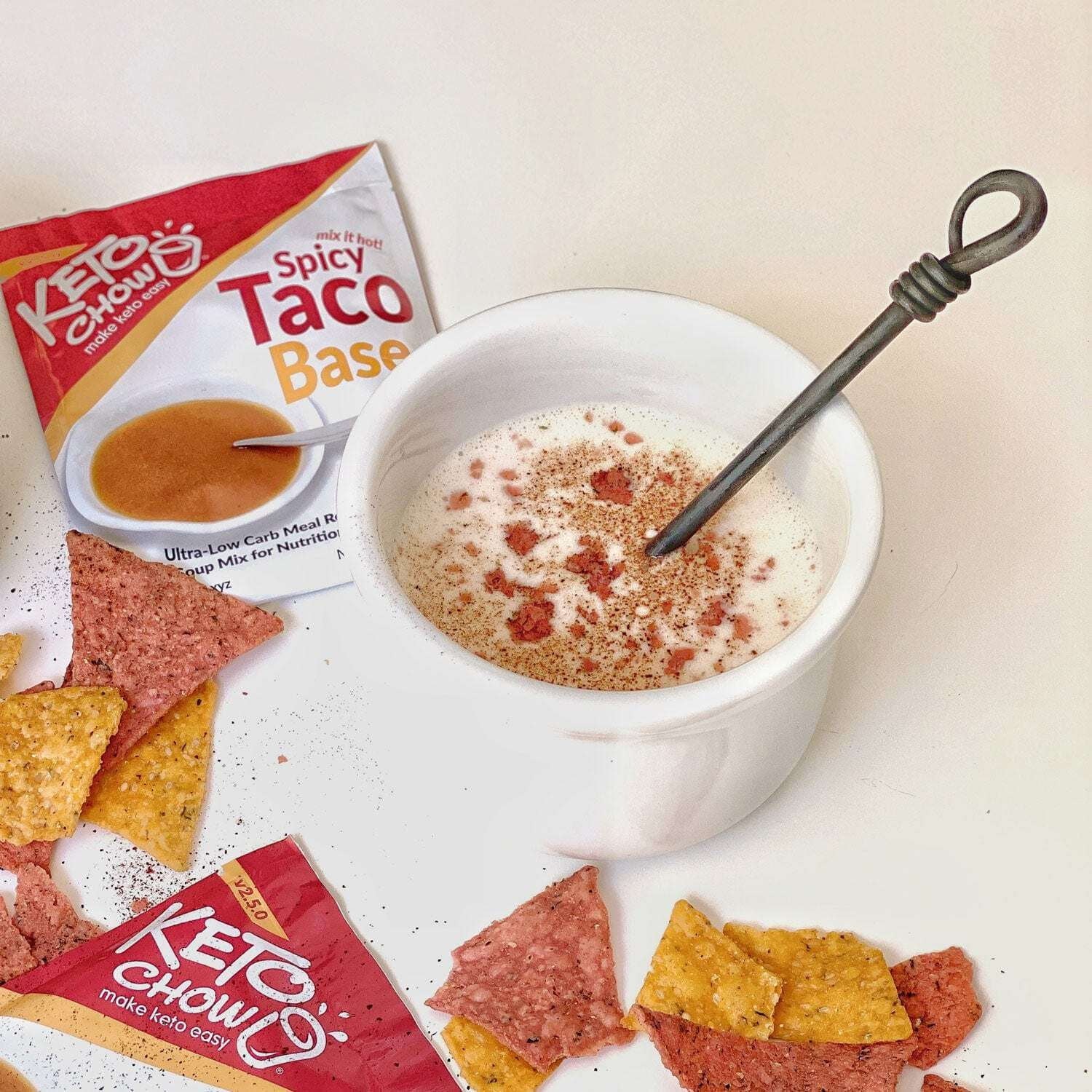 Keto Chow Spicy Taco Soup Go Pack 21 Singles D528198