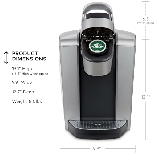 Keurig K-Elite Single Serve K-Cup Pod Coffee Maker, Brushed Silver P23556