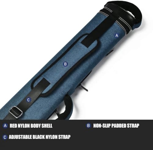 Champion Nylon/Leatherette Billiard Pool Cue Stick Hard Carrying Case Y844595