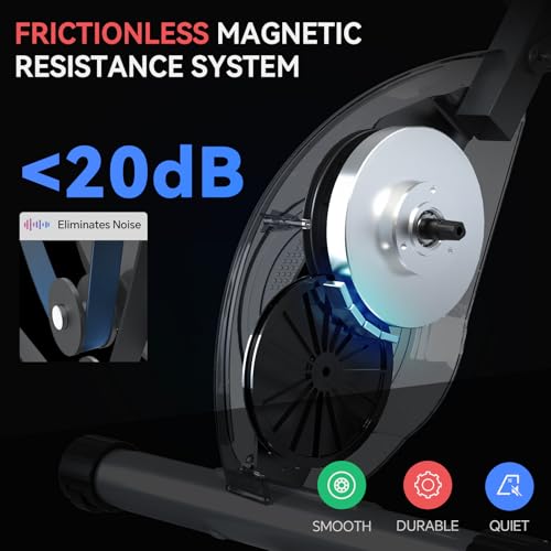 Foldable Exercise Bike with 16-Level Magnetic Resistance for Home T532