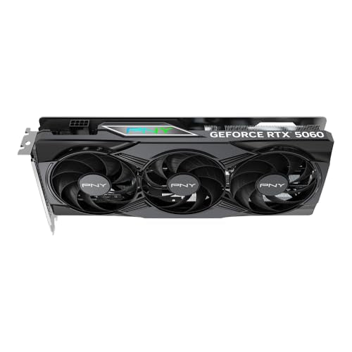 PNY NVIDIA GeForce RTX 5060 8GB ARGB Overclocked Triple Fan Graphics Card V241023