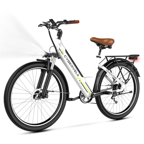 1000 Peak Electric Bike for Adults, 80 Miles Removable Battery, 26" 7-Speed D960