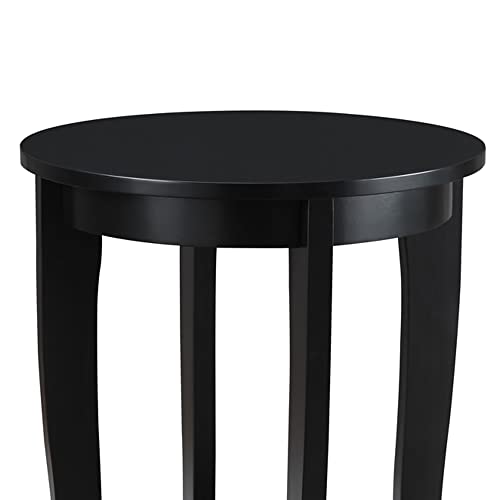 American Heritage Round End Table, Black U219