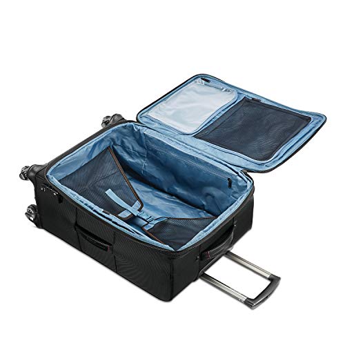 Samsonite Pro Travel Softside Expandable Luggage with Spinner Wheels, Black, Carry-On 21-Inch L839