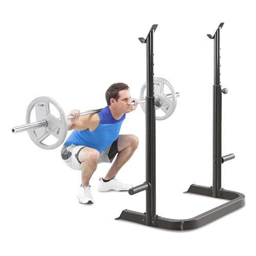 Marcy Olympic Workout Bench with Preacher Curl Pad and Weight Rack, White/Black R86365