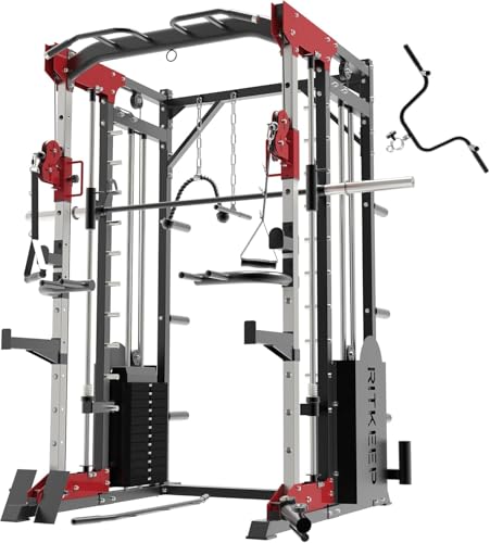 RitKeep PMAX 5600 Pro Smith Machine, All-in-One Home Gym with 2200lb Capacity and 320lb Weight Stack H2625