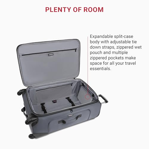SwissGear Sion Softside Expandable Luggage, Black, 29-Inch C81483