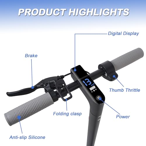 350W Adult Electric Scooter with 8.5" Solid Tires and Dual Braking System V200