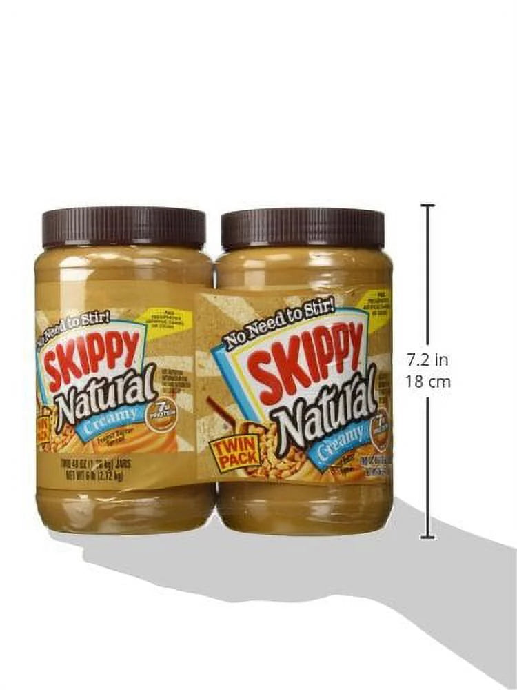 Skippy All Natural Peanut Butter, 2 pk. W694156