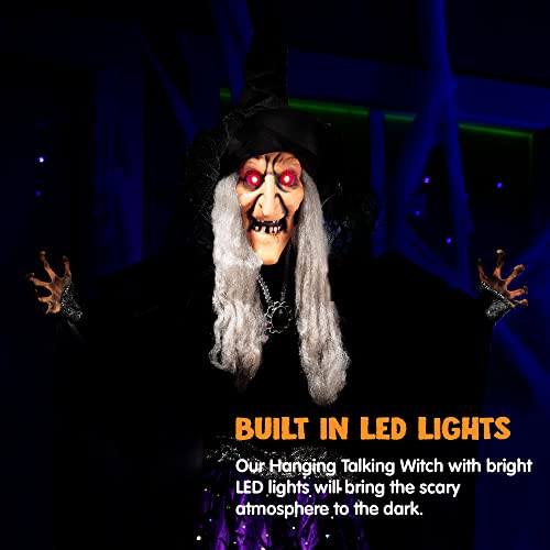 JOYIN 47" Animated Witch Halloween Decorations Outdoor Indoor H9696