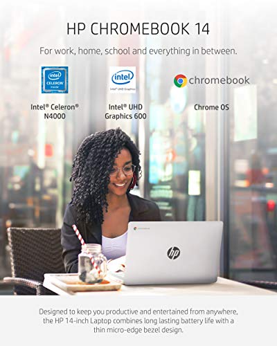 HP 15.6 HD Premium Chromebook, Intel Celeron, 8GB RAM, 64GB SSD, Chrome OS, Arctic Silver V28525