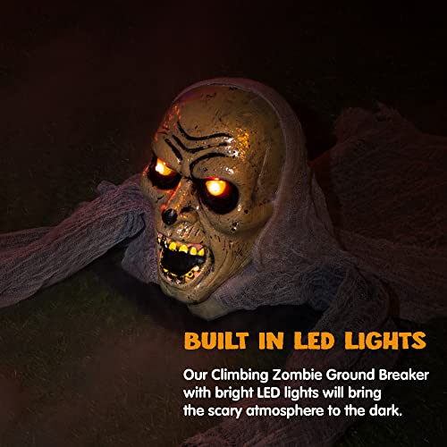 JOYIN Zombie Halloween Decoration Outdoor with Sound and Flashing Eyes Z38508