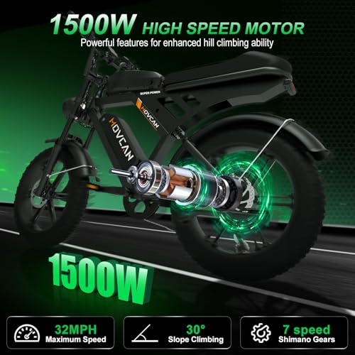 MOVCAN V30 Series Electric Bike for Adults 20" Fat Tire Ebike N31922