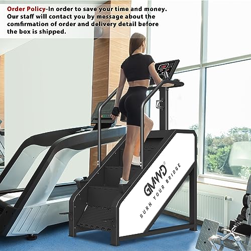 GMWD Stair Stepper with LED Screen, 15 Resistance Levels, 441LBS K61813