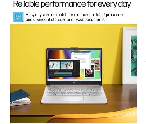 HP 14" Student Laptop, Intel N150, 16GB RAM, 256GB Storage, Win11, Natural Silver O471033