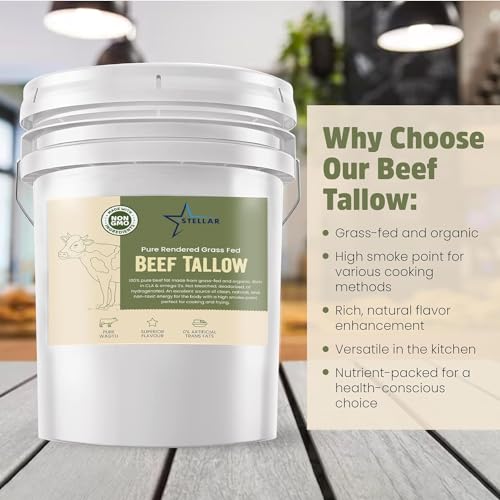 Stellar Beef Tallow 100% Grass-Fed Food Grade 3 LBS X211