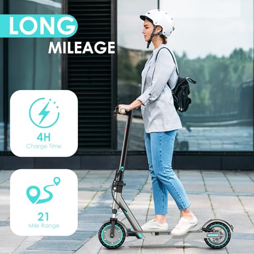Electric Scooter for Adults, 19Mph, 15/21 Miles Range, Foldable with App Control O825633