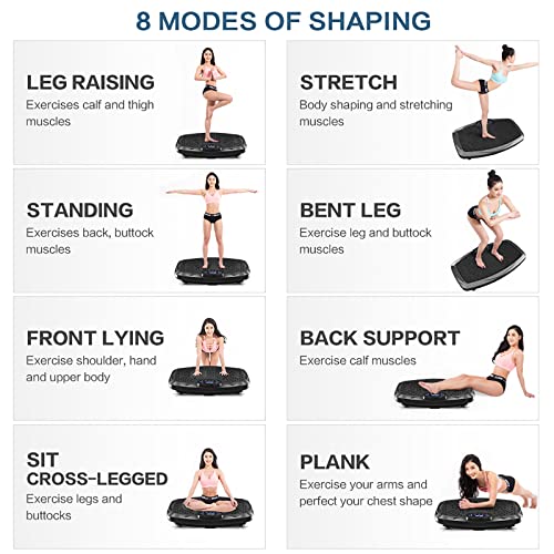 Vibration Plate Exercise Machine for Whole Body Workout at Home Y726505