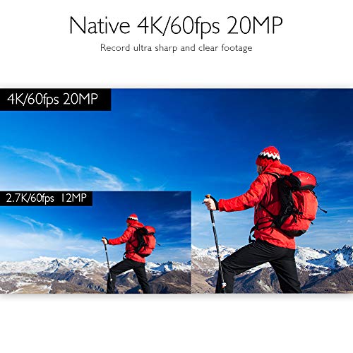AKASO V50 Elite 4K60fps Action Camera with 128GB MicroSDXC U3 Memory Card Bundle G5217