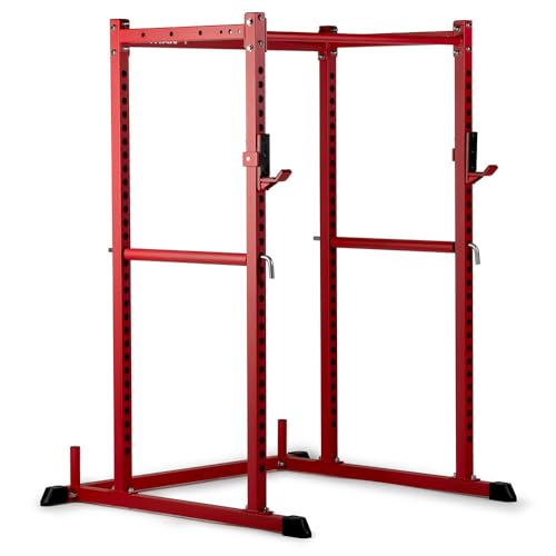 Titan Fitness T-2 Series Short Power Rack with Pull Up Bar and Safeties for Home Gym L283014