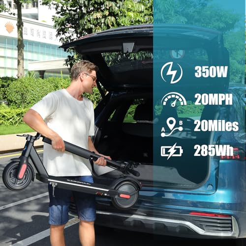 Caroma Electric Scooter for Adults, Foldable Commuting E-Scooter with Dual Braking System W663326
