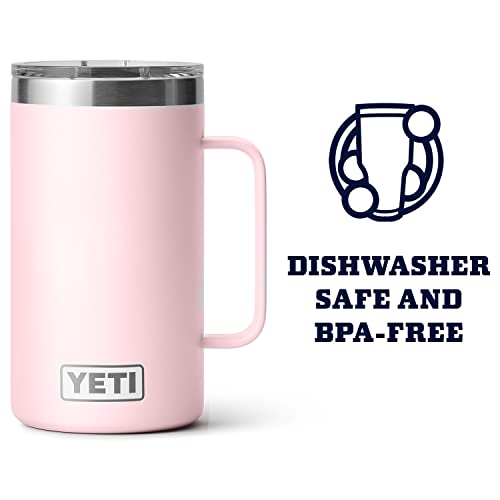 YETI Rambler 24 oz Mug, Stainless Steel, Vacuum Insulated N160