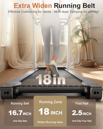WELLFIT Incline Treadmill for Home, Heavy Duty 3.5HP 375 lb Capacity M8053