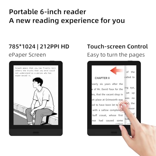 Bigme E-Ink Tablet 6-Inch Book Reader 32GB Black T993