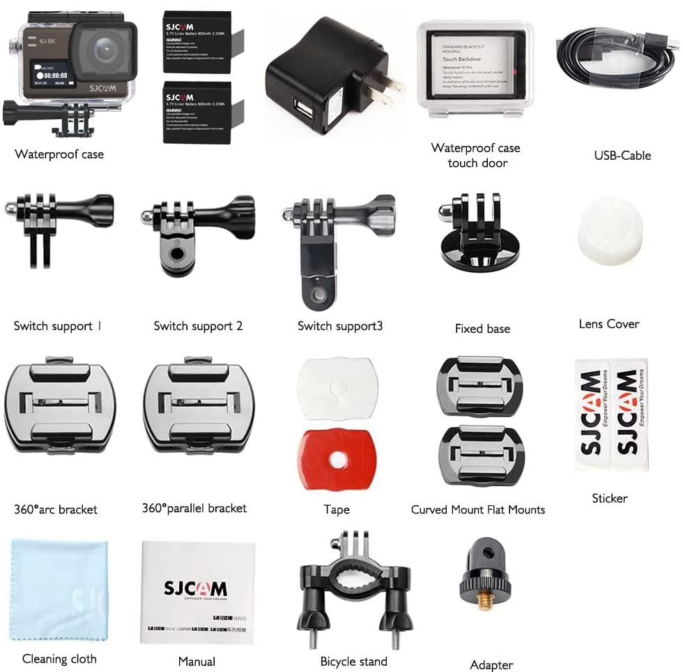 SJCAM SJ4000 Pro 4K Action Camera with 3-Axis EIS Stabilization S63406