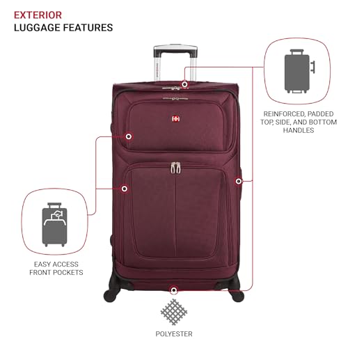 SwissGear Sion Softside Expandable Luggage, Black, 29-Inch C81483