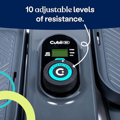 Cubii GO Aqua Under Desk Elliptical with LCD Monitor Q738444