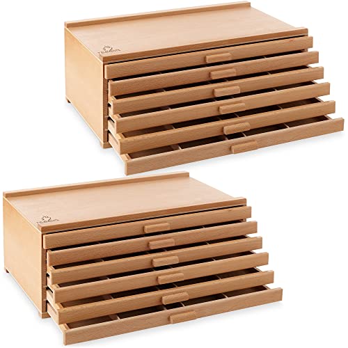 7 Elements 6 Drawer Wooden Artist Storage Box G860