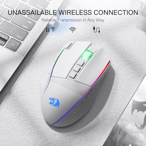 Redragon M810 Pro Wireless Gaming Mouse, 10000 DPI, RGB Backlit K36063