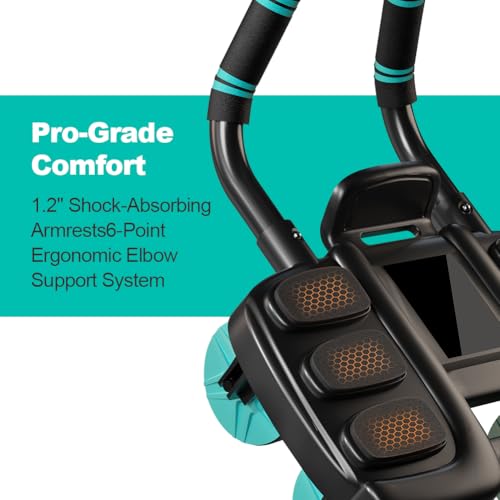 Automatic Rebound Ab Roller Wheel with Elbow Support, 4-Wheel Core Exercise Equipment for Home Gym X959