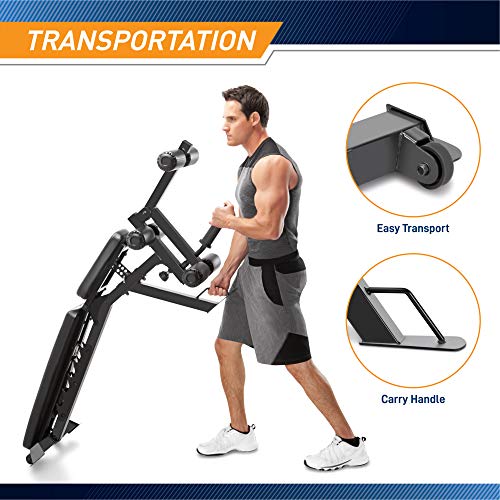 Marcy Adjustable Utility Bench with Leg Developer SB-350, Dark Gray H323