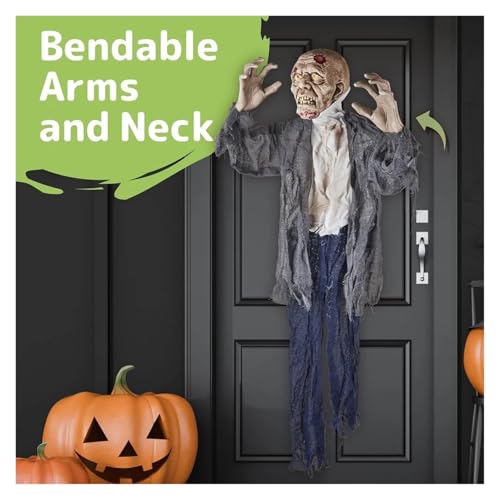 Halloween Hanging Zombie Outdoor Prop with Flowing Robe Q777126