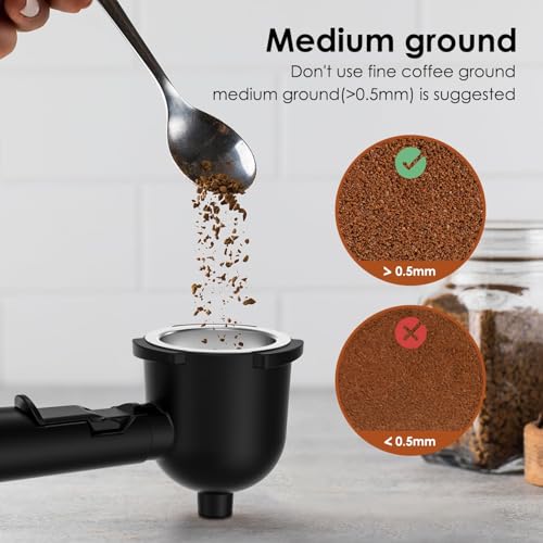 Espresso Coffee Machine with Milk Frother, Black E7860