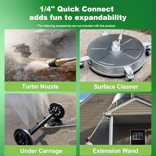5000 PSI Adjustable Electric Pressure Washer 2.8 GPM with 33ft Hose G705