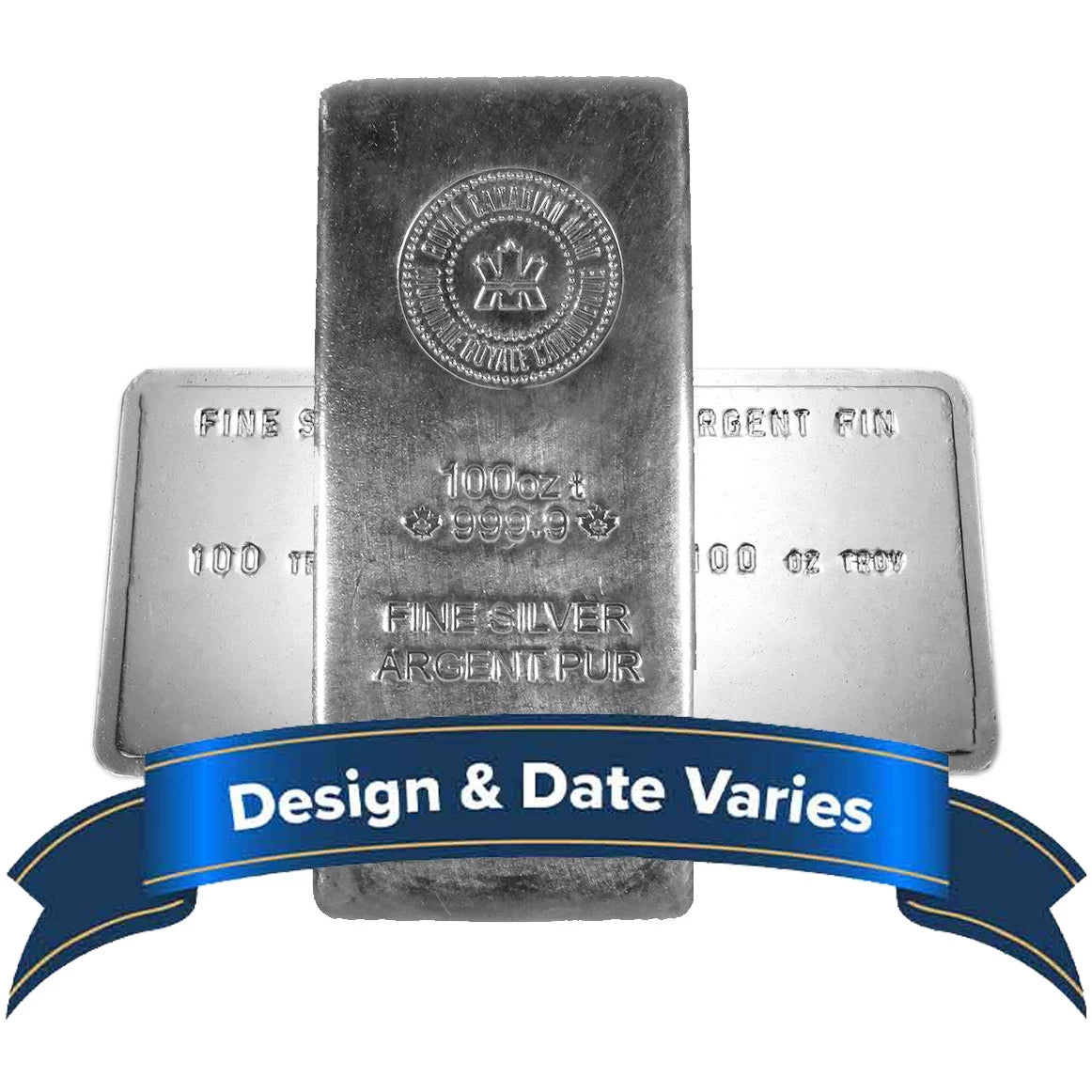 100 oz Royal Canadian Mint Silver Bar .9999 Fine Z4939
