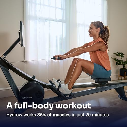 Hydrow Wave Rowing Machine with 16" HD Touchscreen, Foldable W49739