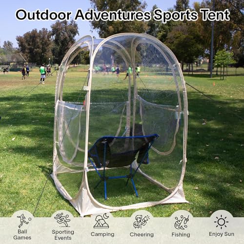 EighteenTek Pod All Weather Sports Tent - Instant Outdoor Bubble Shelter for 1-6 Person Camping P899