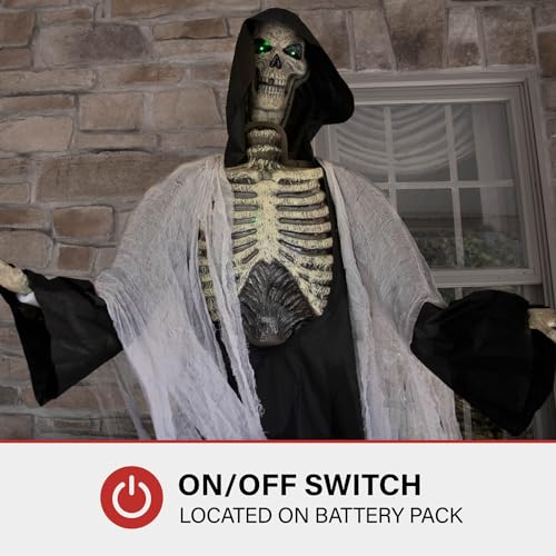 Haunted Hill Farm Motion-Activated 7.5-Ft. Smoldering Ghoul Animatronic Halloween Decoration N1475