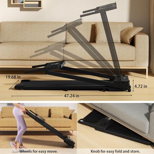 Portable Foldable Treadmill for Home with LED Display G3395