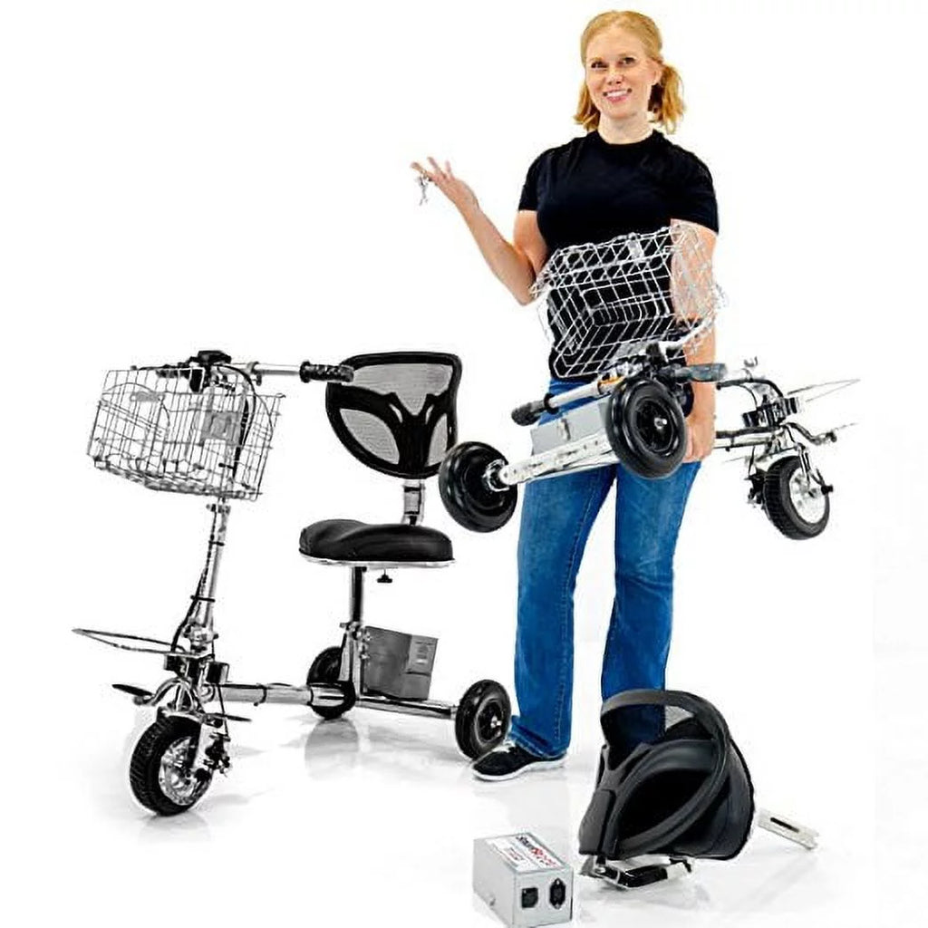 SmartScoot Lightweight Folding Mobility Scooter with Lithium Battery L656818